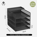Axyaa Metal File Tray - Office Document Storage Rack