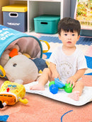 Axyaa Kids Cartoon Animals Laundry Basket - Foldable Toy Organizer & Storage Barrel