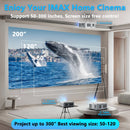 Axyaa 4K Android12 Projector 30000 Lumens Full HD 1080P 3D Home Theater 5G WiFi