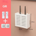 Axyaa WiFi Router Rack Wall Mount Organizer Box for Living Room Decor