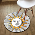 Axyaa Round Carpet Yoga Mat for Home Decor and Relaxation