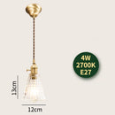 Axyaa Diamond Glass LED Pendant Lamp - Modern Nordic Hanging Lights