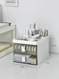 Axyaa Acrylic Desk Organizer Drawer Pen Holder Rack - Transparent Simple Stationery Storage
