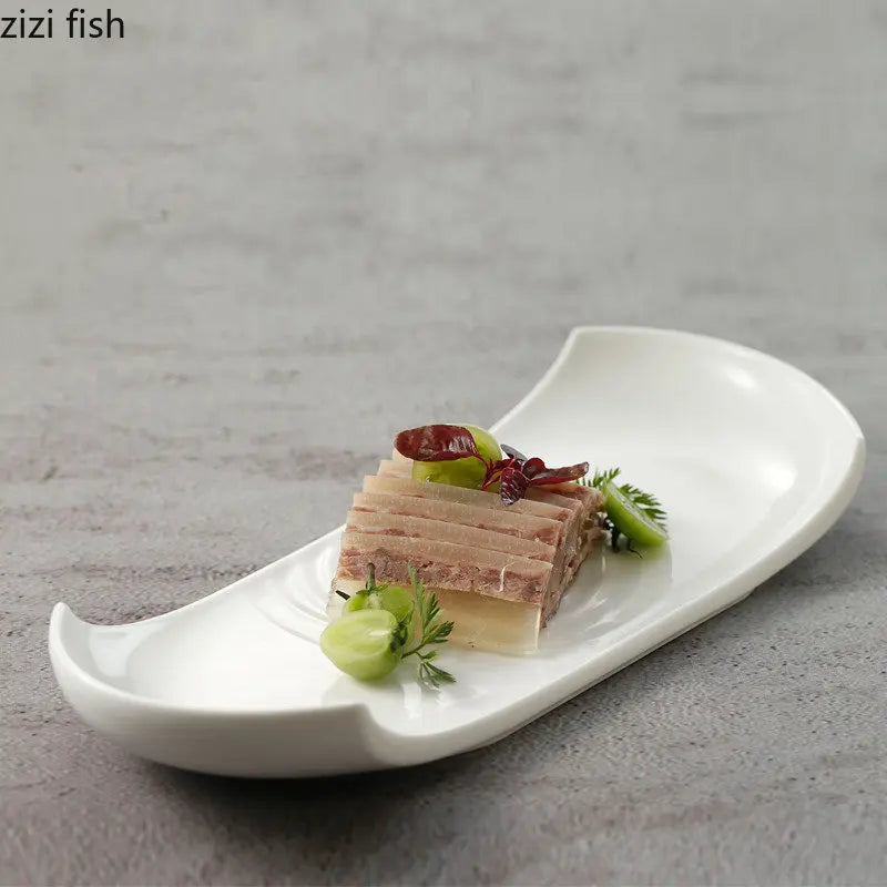 Axya Ceramic Dinner Plate for Sushi, Steak, Desserts - Solid Color Tableware