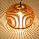 Axya Wood Cage Pendant Lights: Nordic Bar Hanging Lamps, Home Decor Fixture