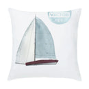Axyaa Cartoon Sailboat Hot Air Balloon Lighthouse Cushion Cover