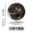 Axyaa Marble Plate Set for Western Cuisine Dining and Events