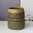 Axyaa Straw Flower Basket: Versatile Vase and Plant Container for Home Decor
