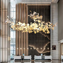 Axyaa Ginkgo Leaves Ceramic Chandelier LED Pendant Light