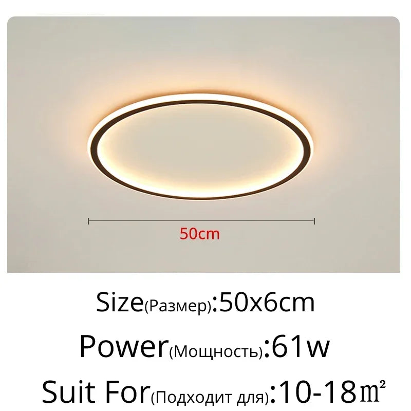 Axyaa Nordic Minimalist LED Ceiling Light for Living Room Kitchen Restaurant