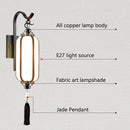Axyaa Chinese Copper Wall Lamp for Living Room Bedroom Study Corridor Decor