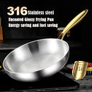 Axyaa 316 Stainless Steel Nonstick Frying Pan Wok for Gas Stove Induction