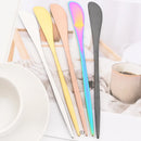 Axyaa Gold Stainless Steel Cutlery Set of 6 Butter Cheese Dessert Knives