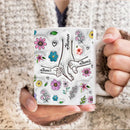 Axyaa 3D Effect Kids Names Mug with Flowers for Mother's Day Gifts