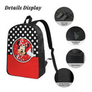 Axyaa Minnie Mouse Mickey Backpack Set with Lunch Box for Students
