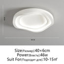Axyaa Modern LED Ceiling Light Minimalist Black White Chandeliers