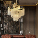 Axyaa Modern Luxury Chandelier for Living Room Ceiling, Gold Chrome Light Fixture