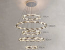 Axyaa Crystal Pendant Chandelier for Luxury Living Room Decor