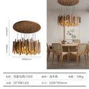 Axyaa Solid Wood LED Pendant Light for Living Room, Study Room Indoor Decor