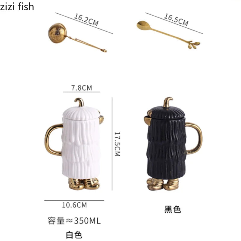 Axya Ceramic Tea Mug Set Teapot Coffee Cup Gift Box