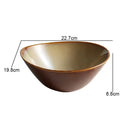 Axyaa Ceramic Ramen Noodle Bowls, Snack & Dessert Plates, Oval Specialty Tableware