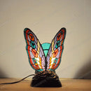 Axyaa Butterfly Night Light: Stained Glass Tiffany Style LED Table Lamp Art Decoration