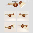Axyaa Nordic Rotatable Wall Lamp for Living Room & Bedroom - Folding Log Style