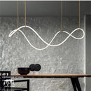 Axyaa Modern Long Hose LED Ceiling Chandelier for Dining Room Kitchen Bar