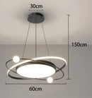 Axyaa Modern Pendant Chandelier LED Lights for Staircase and Living Room
