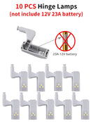 Axyaa LED Hinge Lamps for Wardrobe Kitchen Closet Drawer Cold White