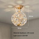 Axyaa Red Crystal Pendant Lamp: Nordic Design for Luxurious Living Room and Bedroom