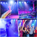 Axyaa RGBWA+UV LEDs Par Light: DMX512, 6/8/10CH, Stage Effect Lighting for Event, Wedding