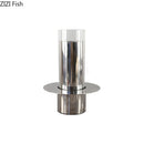 Stainless Steel Glass Vase for Artificial Flowers by Axyaa