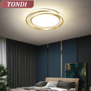 Axyaa LED Round Pendant Light Gold/Black/White Tricolor for Modern Home Lighting
