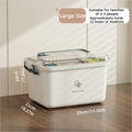 Axyaa Portable Medicine Organizer Box with Dividers - Household First Aid Kit