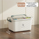 Axyaa Portable Medicine Organizer Box with Dividers - Household First Aid Kit