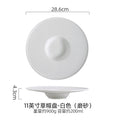 Axyaa Ceramic Soup Dessert Plate Set