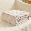 Axyaa Checkered Pattern Fleece Throw Blanket - Super Soft and Warm Blanket