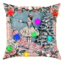 Axyaa Christmas Nutcracker Garland LED Pillowcase - Festive Home Decor