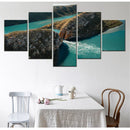 Nature Landscape Canvas Wall Art | Horizontal Falls Kimberley Decor | Axyaa Artwork Framework
