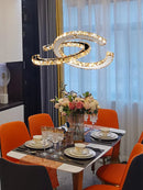 Axyaa LED Crystal Chandelier for Home Decoration.