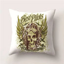 Skull Polyester Pillowcase 45X45CM Axyaa Home Decor Cushion Cover Square Sofa Decor