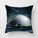 Axyaa Cartoon Astronaut Rocket Spaceship Sofa Pillowcase Space Theme Cushion Cover