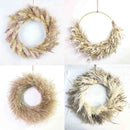 Axyaa Bohemian Reed Wreath | Wall Decoration | Garland Hanging Ornament
