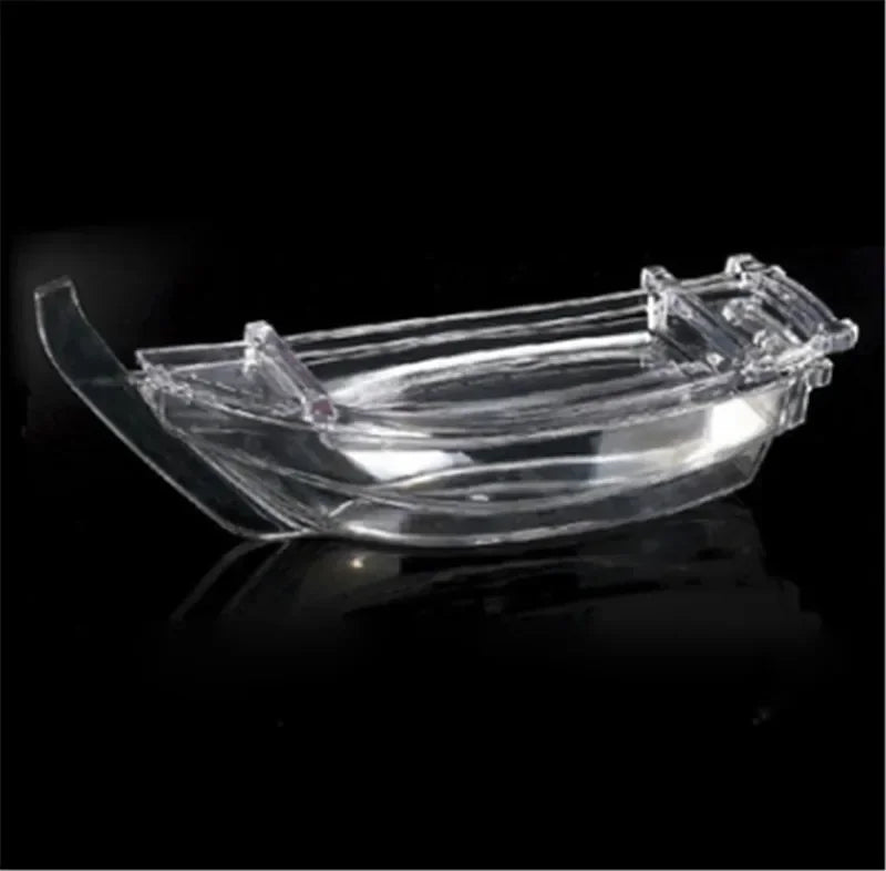 Axya Sushi Sashimi Boat Tray - Black Red Salmon Plate Server