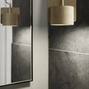 Axyaa Geometric Cement LED Pendant Light for Stylish Living Spaces