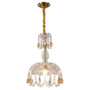 Axyaa Crystal Chandelier Pendant Light for Dining, Living, Bedroom & Entryway