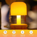 Axyaa Mushroom Mini Lamp with Induction Design - Vibration switch Table Lamp, 350mah Battery