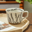 Axyaa Nordic Ceramic Hand-Painted Mug Coarse Pottery Coffee Cup
