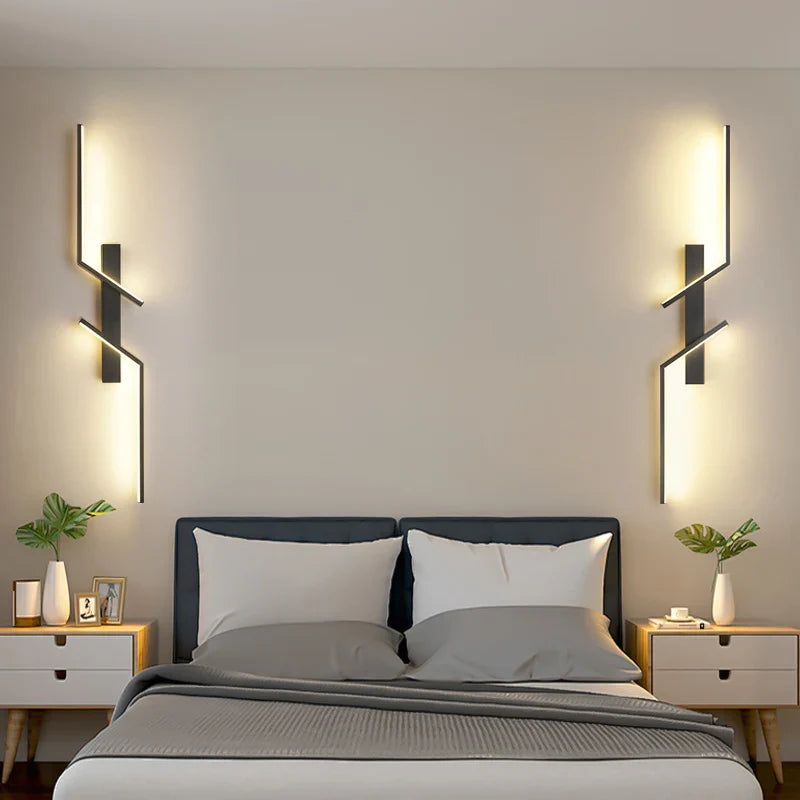 Axyaa Modern LED Wall Sconce Minimalist Bedroom Living Room Wall Lamp